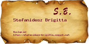 Stefanidesz Brigitta névjegykártya