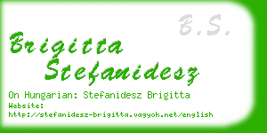 brigitta stefanidesz business card